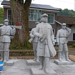 江西雕塑廠家:人物石雕-宜春溫湯至明月山沿線景觀提升工程項目